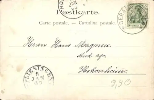 Künstler Ak Basel Bâle Stadt Schweiz, Kathedrale, Mann mit Flagge