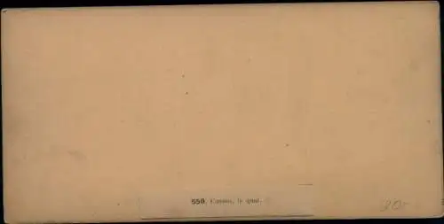 Stereo Foto Cannes Alpes Maritimes, Kai, Segelschiff