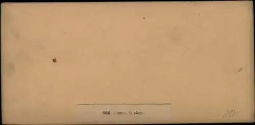 Stereo Foto Cannes Alpes Maritimes, Strand