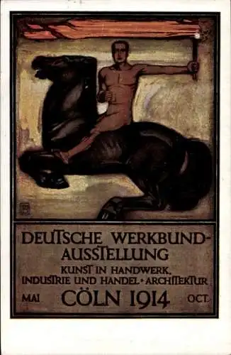 Ak Köln am Rhein, Deutsche Werkbund-Ausstellung, Kunst in Handwerk, Industrie und Handel, 1914