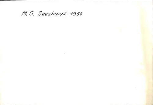 Ak Starnberger See Oberbayern, MS Seeshaupt 1954