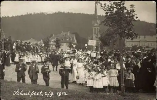 Ak Bad Elster im Vogtland, Schulfest 1912