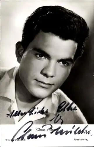 Ak Schauspieler Claus Wilcke, Portrait, Autogramm