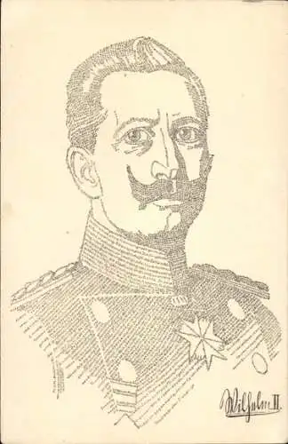 Kunstschrift Ak Kaiser Wilhelm II., Biographie, 1. Thronrede