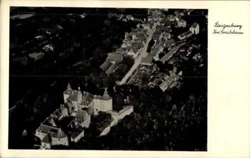 Ak Langenburg in Württemberg, Fliegeraufnahme