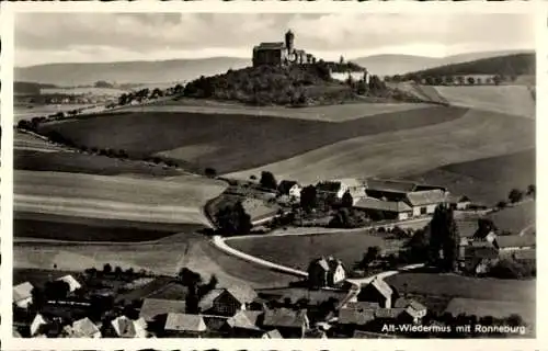 Ak Altwiedermus Ronneburg Hessen, Fliegeraufnahme, Ronneburg