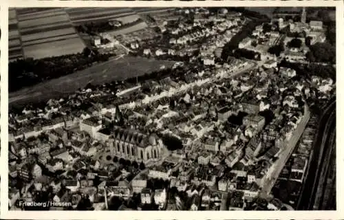 Ak Friedberg in Hessen, Fliegeraufnahme