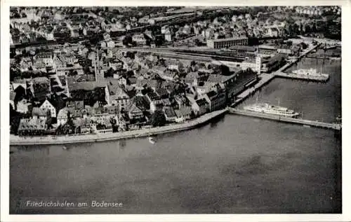 Ak Friedrichshafen am Bodensee, Fliegeraufnahme