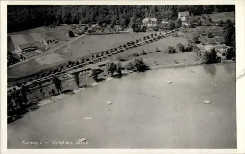 Ak Konstanz am Bodensee, Waldhaus Jakob, Fliegeraufnahme