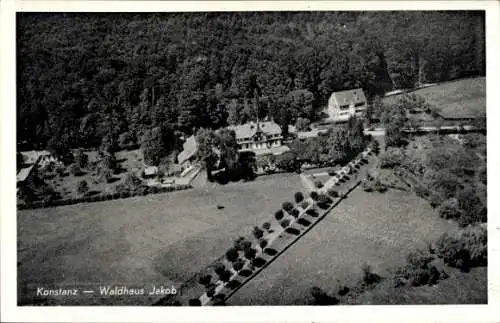 Ak Konstanz am Bodensee, Fliegeraufnahme, Waldhaus Jakob