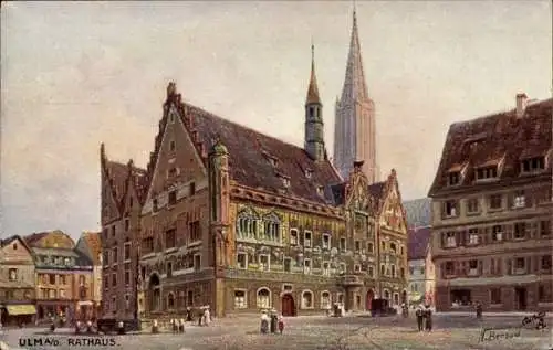 Künstler Ak Ulm an der Donau, Rathaus