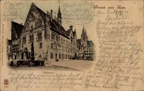 Ak Ulm an der Donau, Rathaus