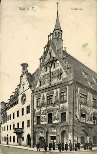 Ak Ulm an der Donau, Rathaus
