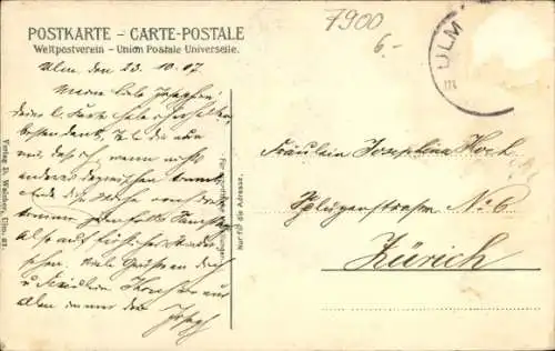 Ak Ulm an der Donau, Rathaus