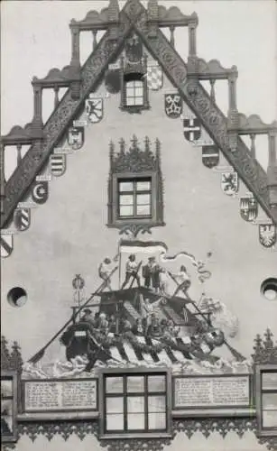 Ak Ulm an der Donau, Rathaus, Wappen
