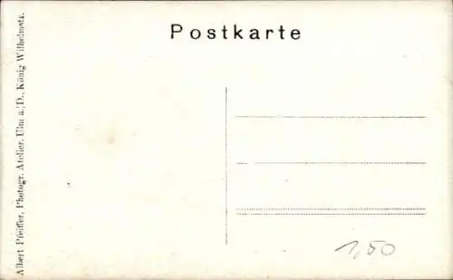 Ak Ulm an der Donau, Rathaus, Wappen, Gemälde