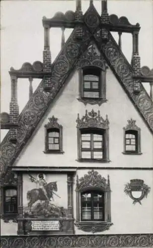 Ak Ulm an der Donau, Rathaus, Gemälde