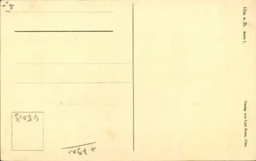 Ak Ulm an der Donau, Hof, Hirschstraße 26