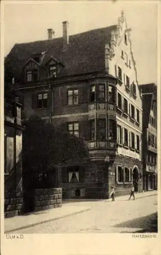 Ak Ulm an der Donau Baden Württemberg, Partie am Hafenbad 10