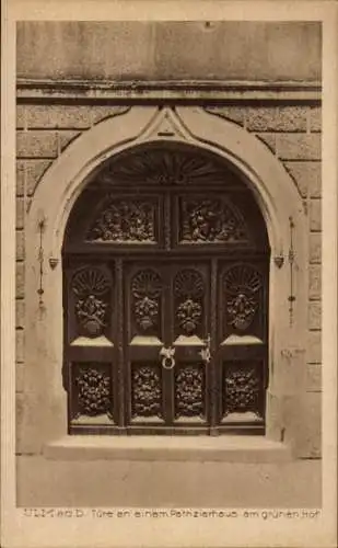 Ak Ulm an der Donau, Patrizierhaus, Tür, Grüner Hof