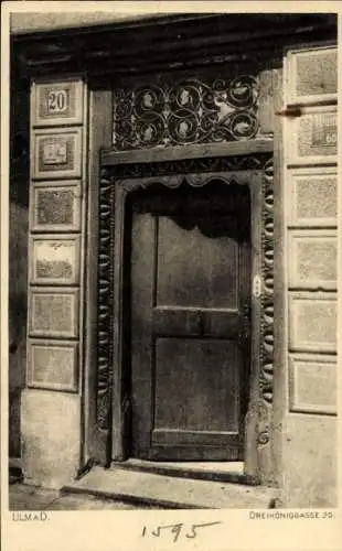 Ak Ulm an der Donau, Dreiköniggasse 20