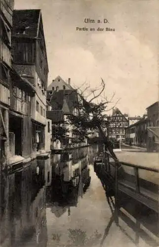 Ak Ulm an der Donau, Blau, Fluss