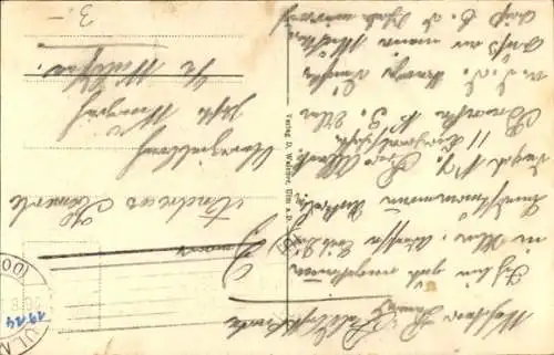 Ak Ulm an der Donau, Blau, Fluss