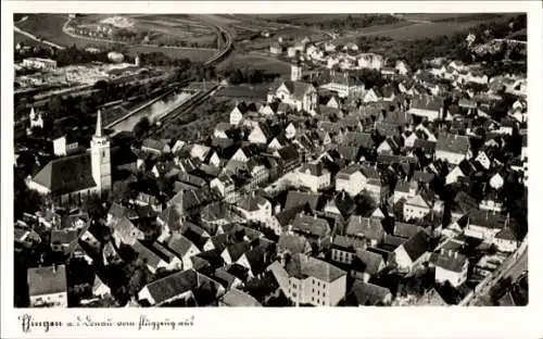 Ak Ehingen an der Donau, Fliegeraufnahme