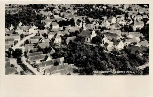 Ak Appenweier in Baden Schwarzwald, Fliegeraufnahme