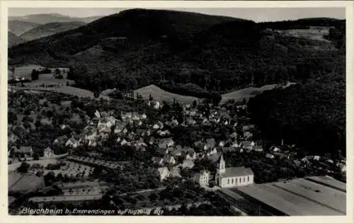 Ak Bleichheim in Baden Herbolzheim im Breisgau Schwarzwald, Fliegeraufnahme