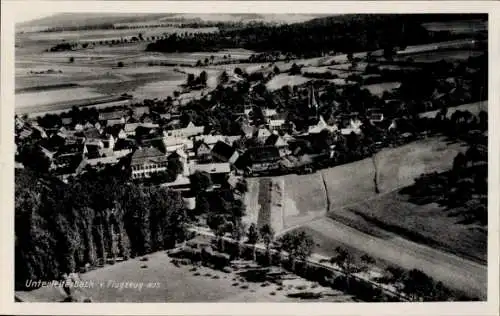 Ak Unterleiterbach Zapfendorf in Oberfranken, Fliegeraufnahme