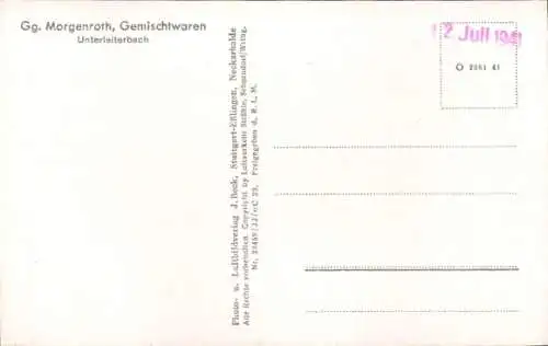 Ak Unterleiterbach Zapfendorf in Oberfranken, Fliegeraufnahme