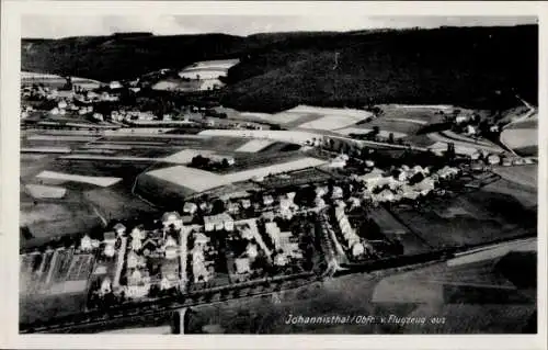 Ak Johannisthal Küps Oberfranken, Fliegeraufnahme