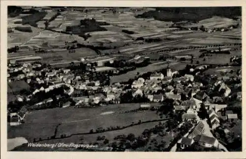 Ak Weidenberg in Oberfranken, Fliegeraufnahme