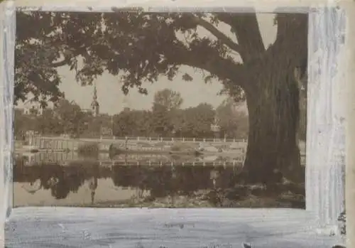 Original Foto Schweinfurt, Mainpartie am Gerberstieglein, um 1900