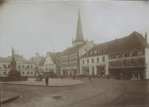 Original Foto Unna in Nordrhein-Westfalen, Marktplatz, um 1900