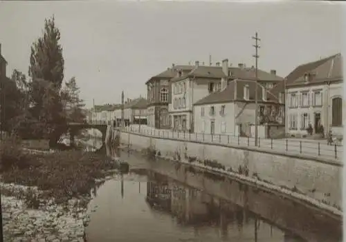 Original Foto Saarburg in Lothringen, Partie an der Saar, um 1900