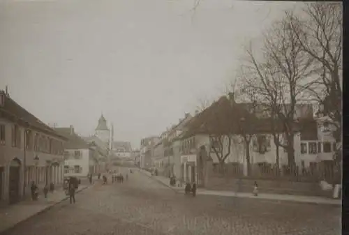 Original Foto Baden-Württemberg Rastatt, Kapellenstraße, um 1900