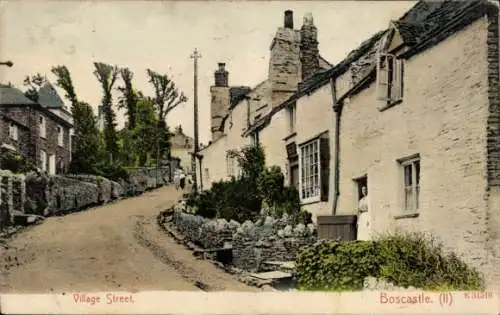 PC Boscastle Cornwall England, Village Street