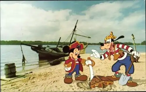 PC Disney, Mickey Mouse and Goofy on Discovery Island