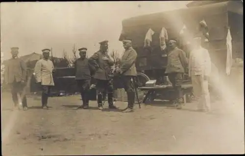 Foto Ak Deutsche Soldaten in Uniformen, Heerführer, I. WK