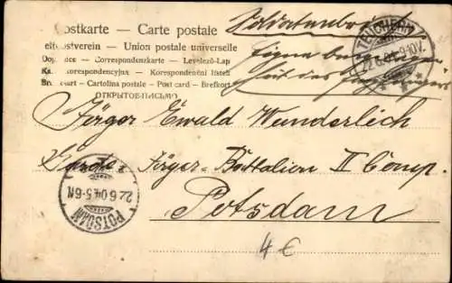 Ak Tschechische Frau in Uniform