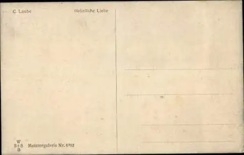 Künstler Ak Laube, C., Heimliche Liebe