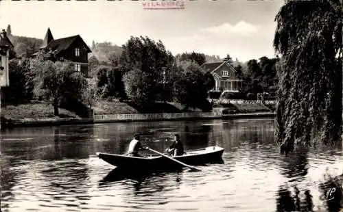 Ak Villennes sur Seine Yvelines, Petit bras de Seine