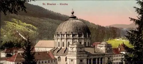 Ak St. Blasien im Schwarzwald, St. Blasien Kirche