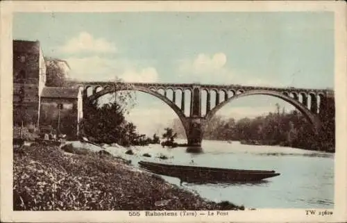 Ak Rabastens Tarn, Brücke über den Tarn in Rabastens