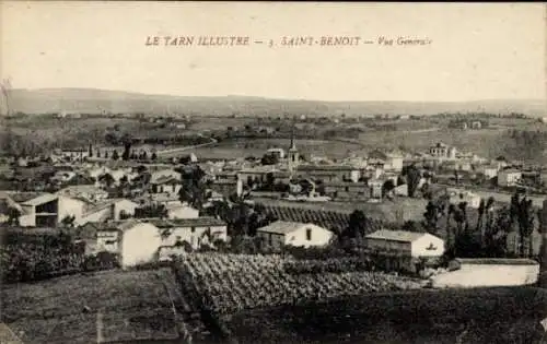 Ak Saint Benoit Tarn, Gesamtansicht