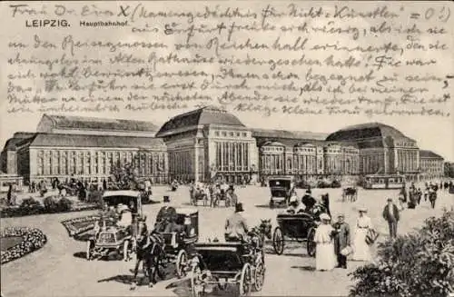 Ak Leipzig in Sachsen, Hauptbahnhof