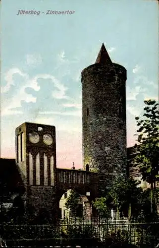 Ak Jüterbog in Brandenburg, Jüterbog - Zinnaertor