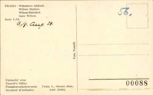 Ak Praha Prag Tschechien, Wilson Bahnhof